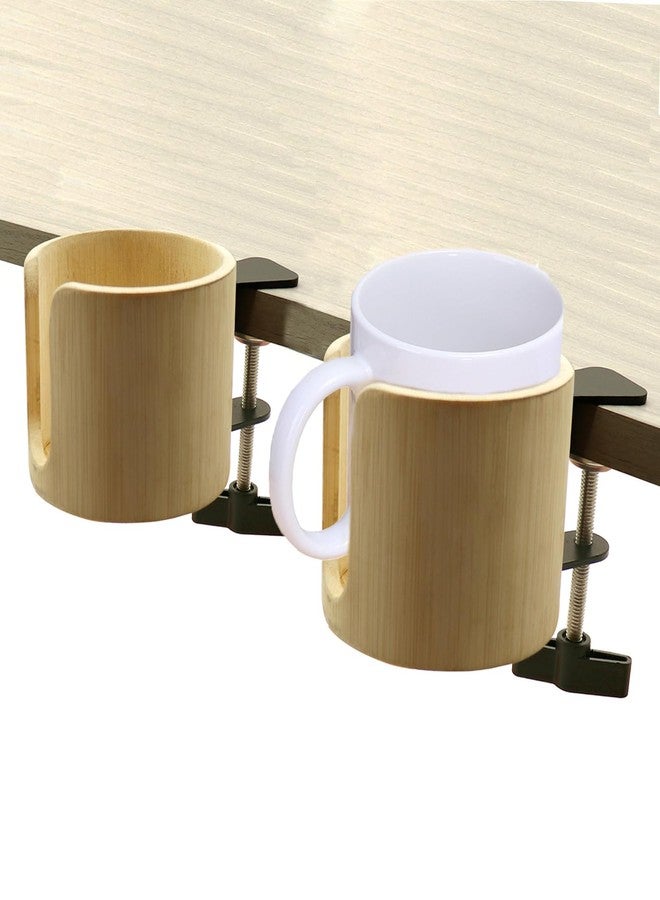 Tirifer Anti-Spill Table Edge Clamp Cup Holder - 2 Pack, Gaming & Computer Desk Accessories - Image 1